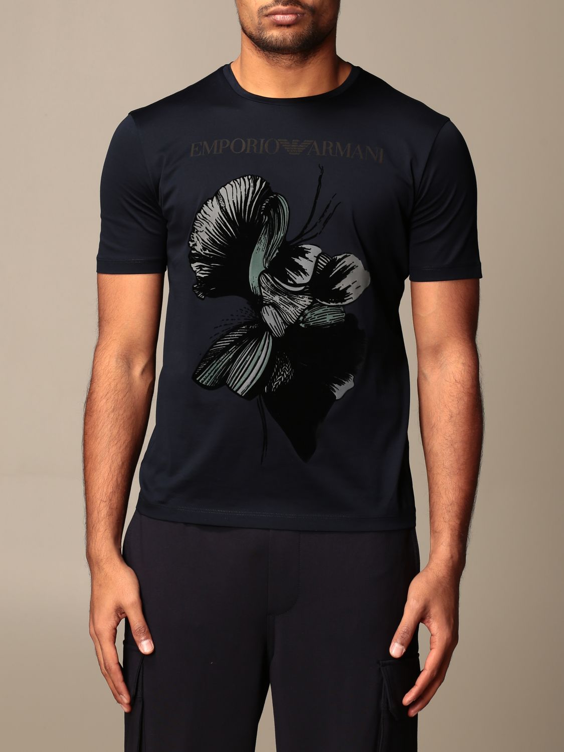 Emporio Armani Tシャツ メンズ ネイビー Giglio Comオンラインのemporio Armani Tシャツ 6h1t6p 1jq3z