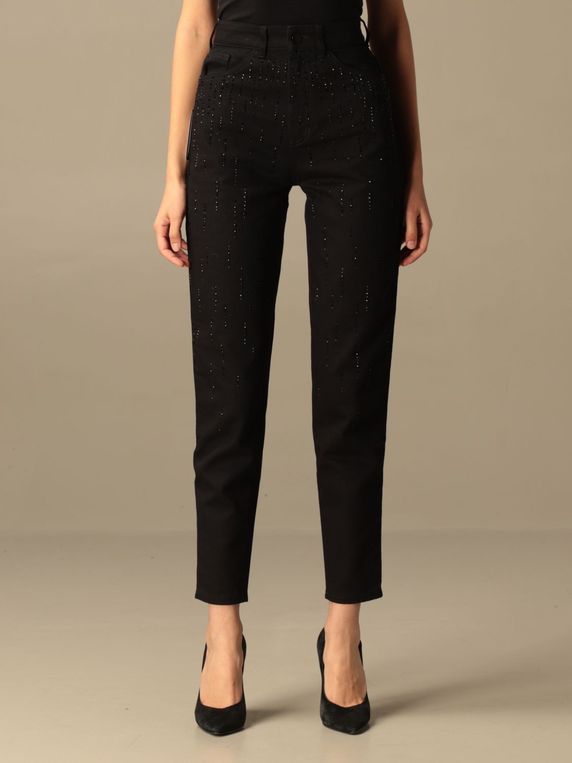 womens armani high waisted jeans