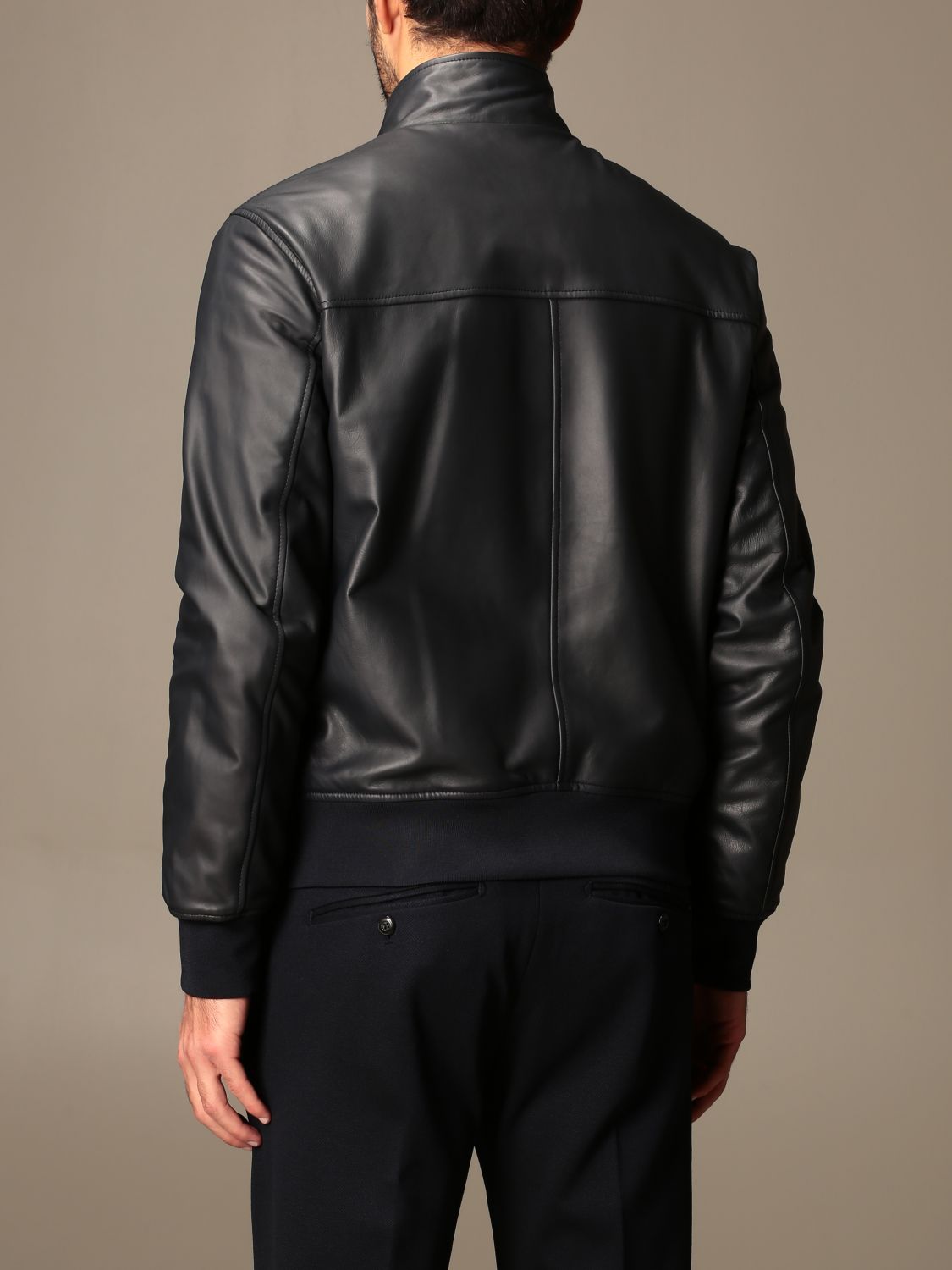 EMPORIO ARMANI: jacket with zip | Jacket Emporio Armani Men Blue ...