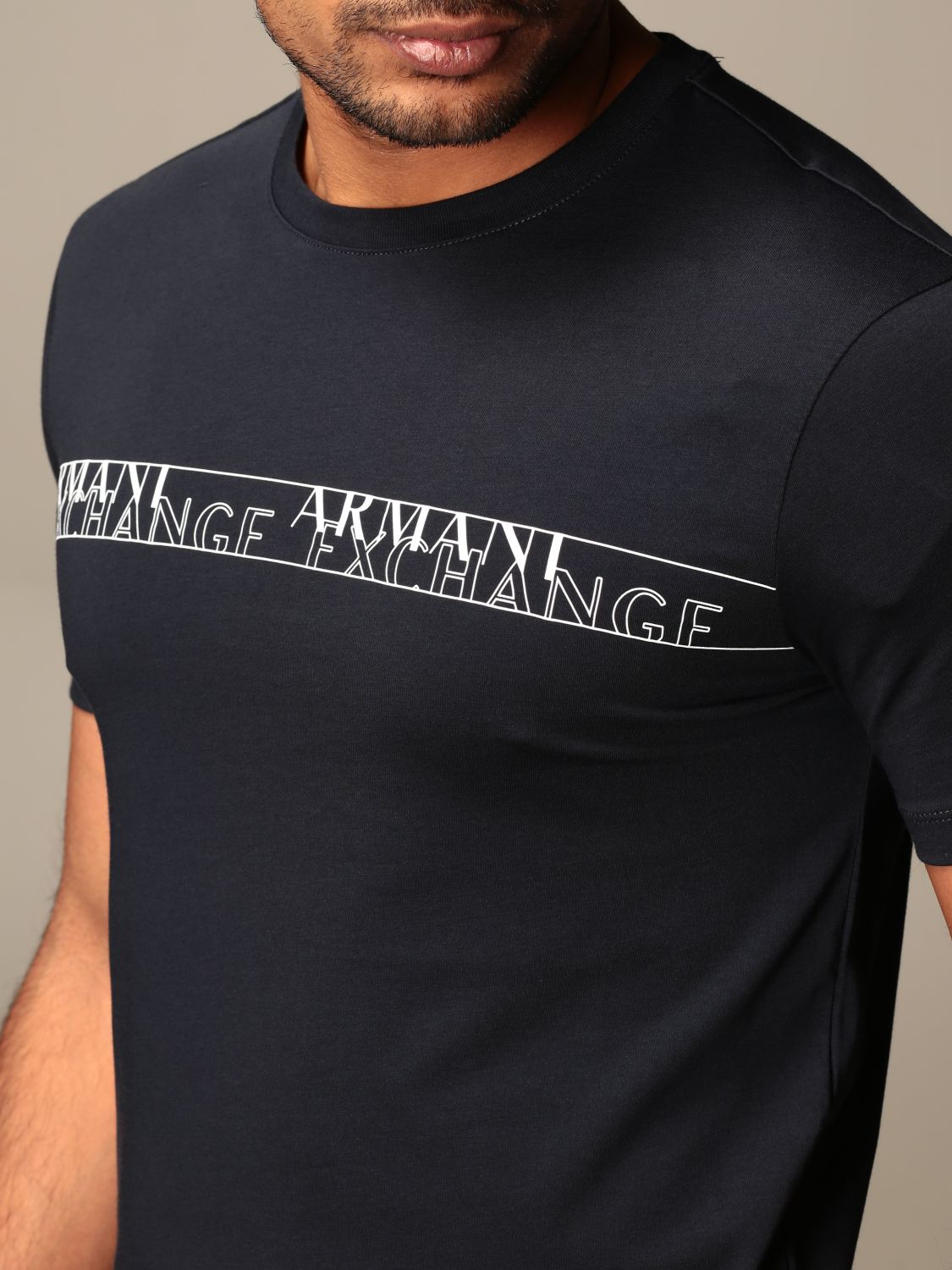 ARMANI EXCHANGE tshirt for man Blue Armani Exchange tshirt