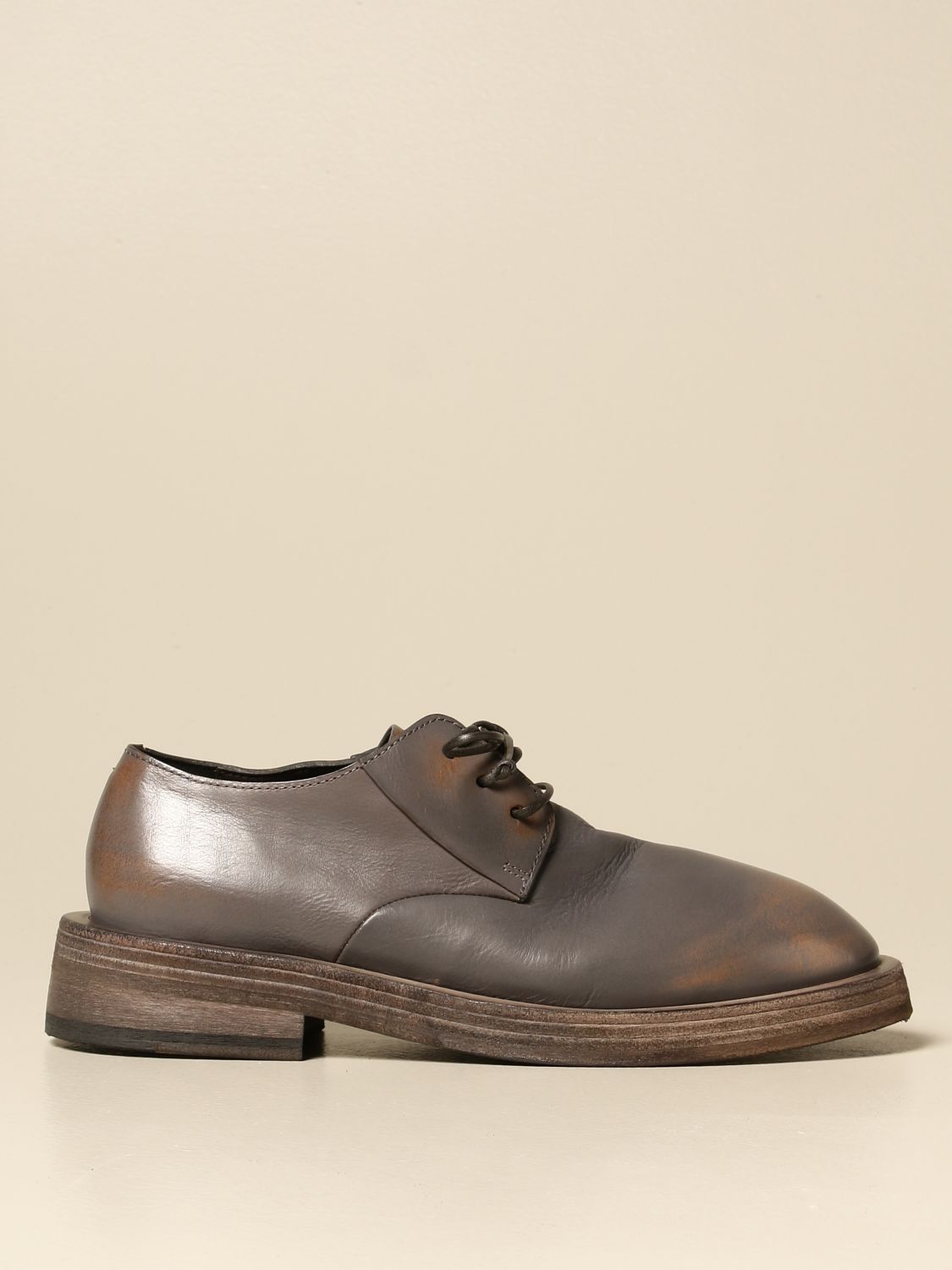 Marsell Outlet: Marsèll Mentone Derby in waxed leather | Brogue Shoes ...