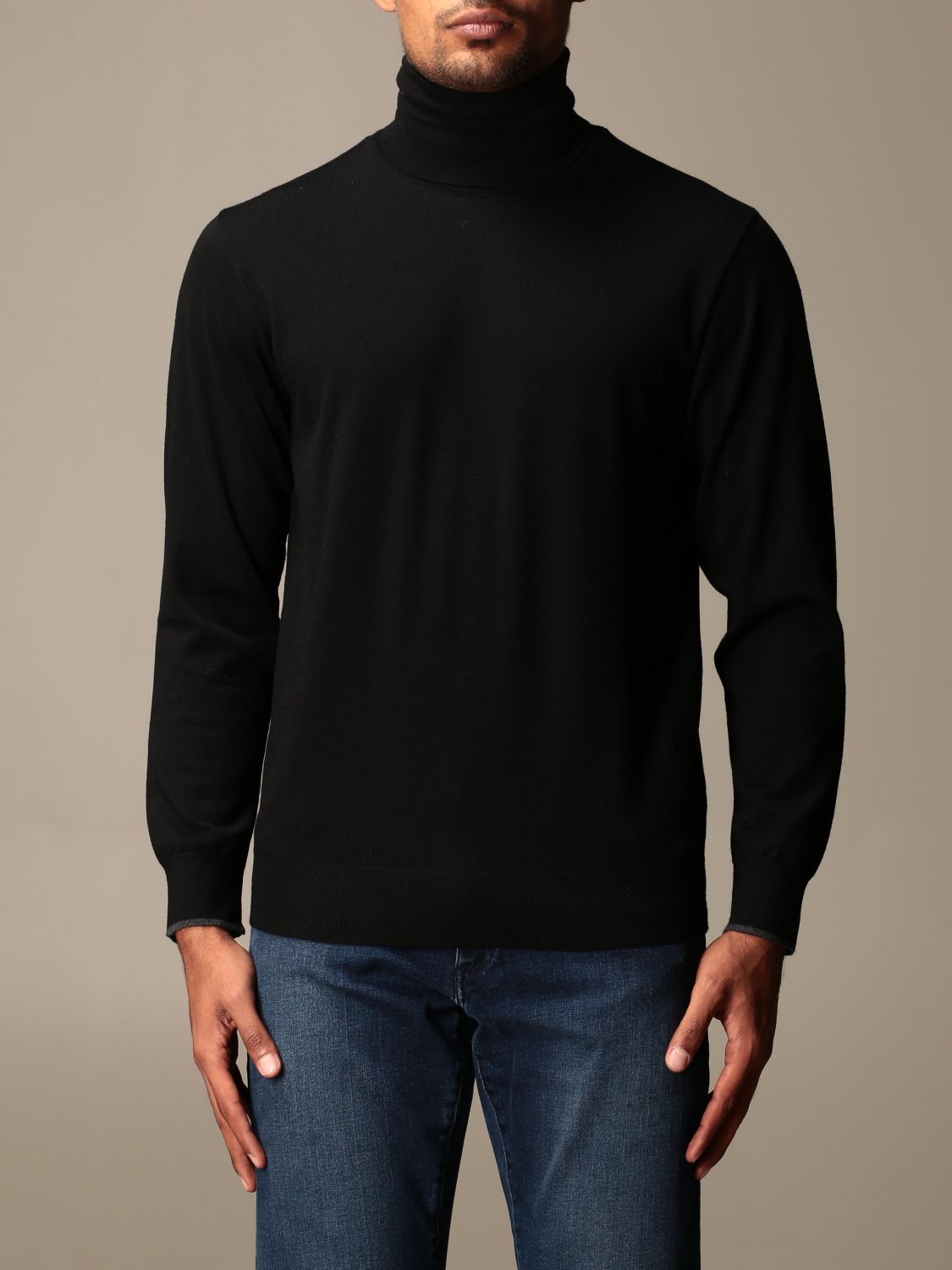 PAUL & SHARK: wool turtleneck - Black | PAUL & SHARK sweater A18P1509 ...