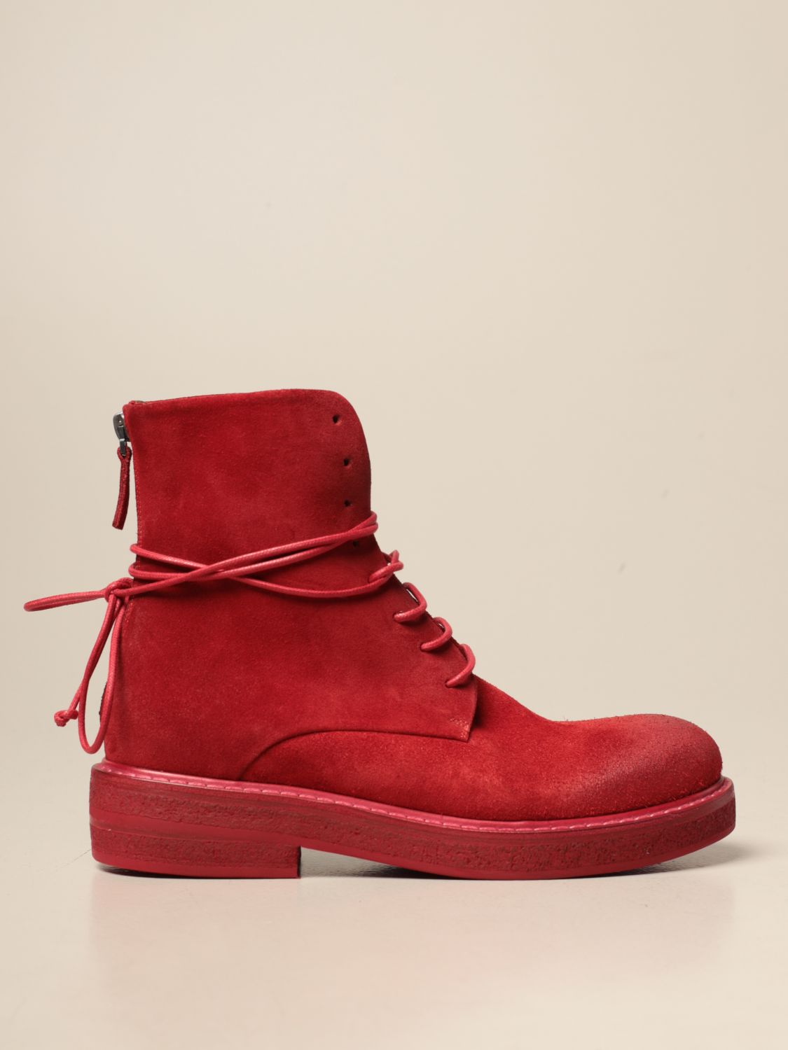 Marsèll Outlet: Botines planos mujer Marsell | Botines Planos Marsèll Mujer  Cereza | Botines Planos Marsèll MW2952166 GIGLIO.COM