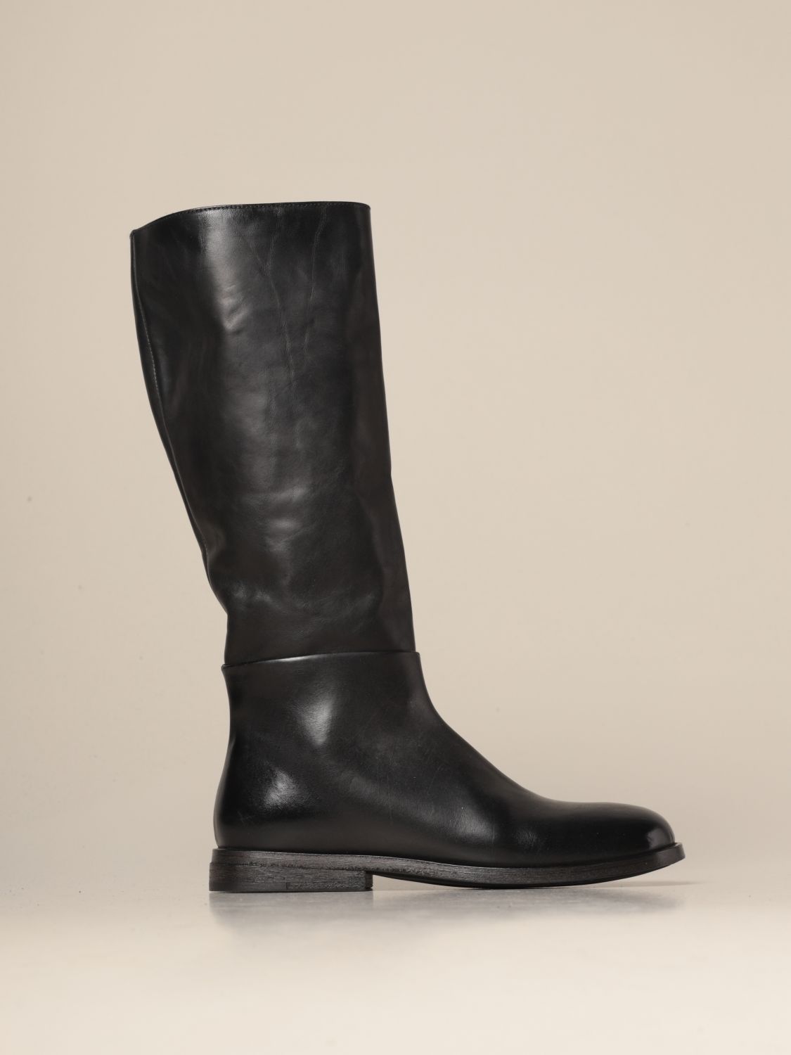 Boots Marsèll: Marsèll Scalpello boot in leather black 1
