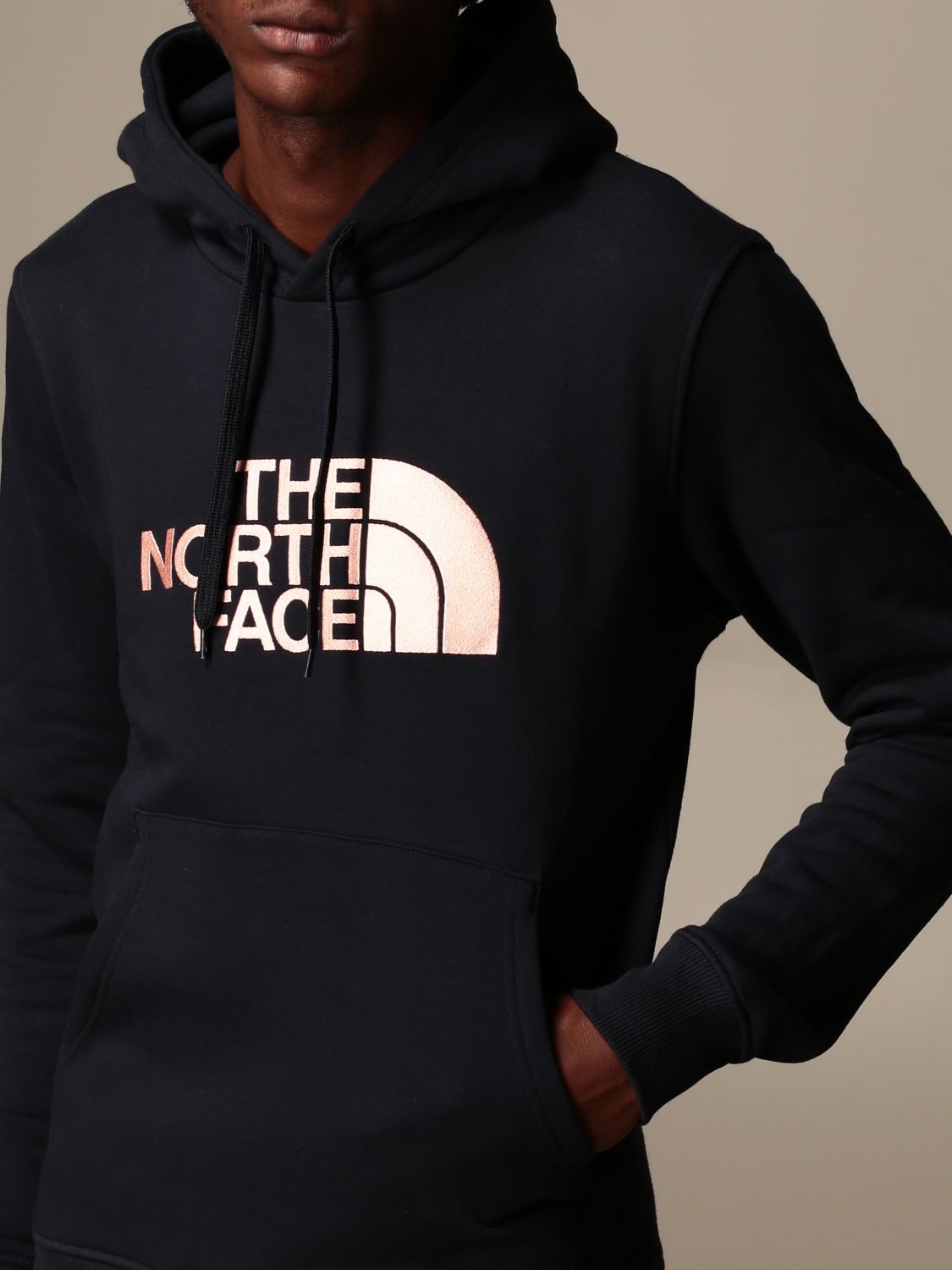 mens north face hoodie navy