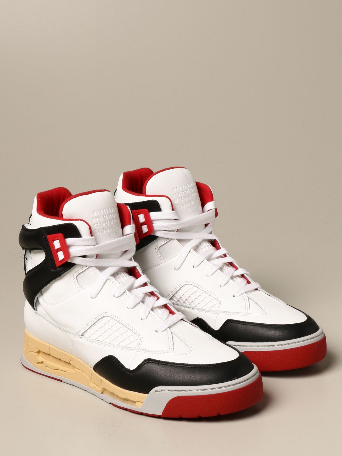 maison margiela black high top
