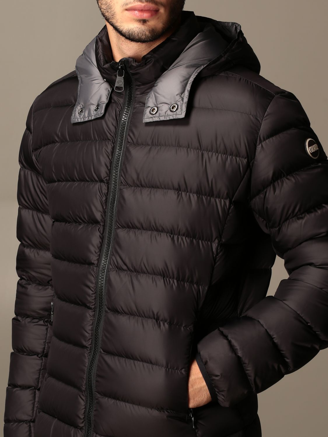 COLMAR: Piumino con cappuccio e zip - Nero | Giacca Colmar 1250R 5ST  GIGLIO.COM