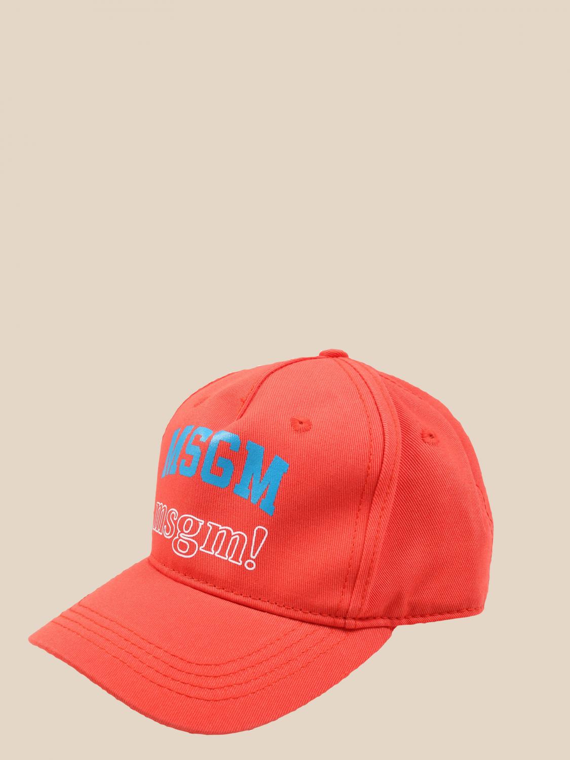 kids red baseball hat