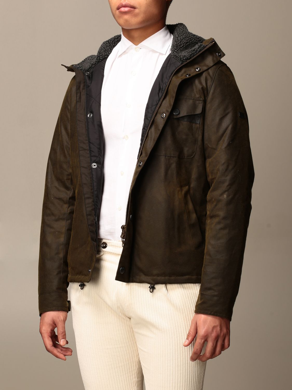 barbour shearling jacket