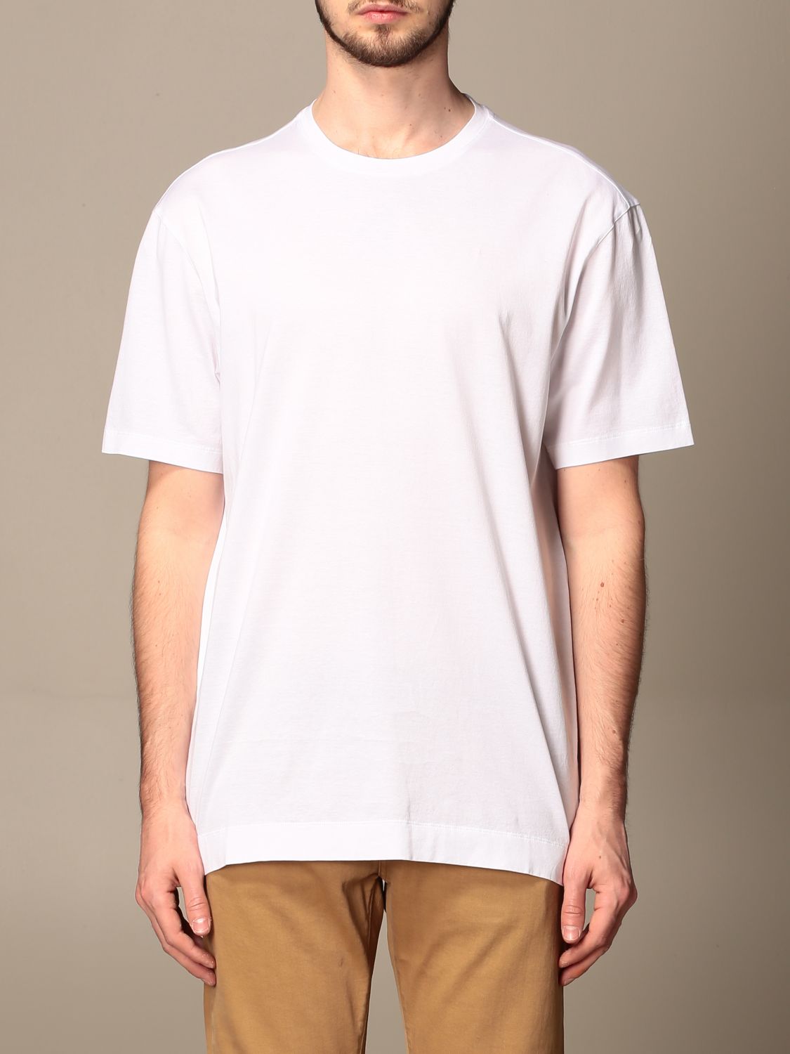 Z ZEGNA: basic short-sleeved T-shirt - White | Z ZEGNA t-shirt VV372 ...