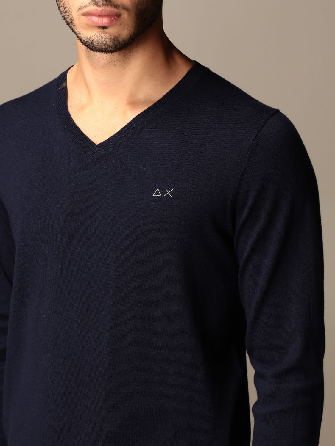 cotton navy sweater