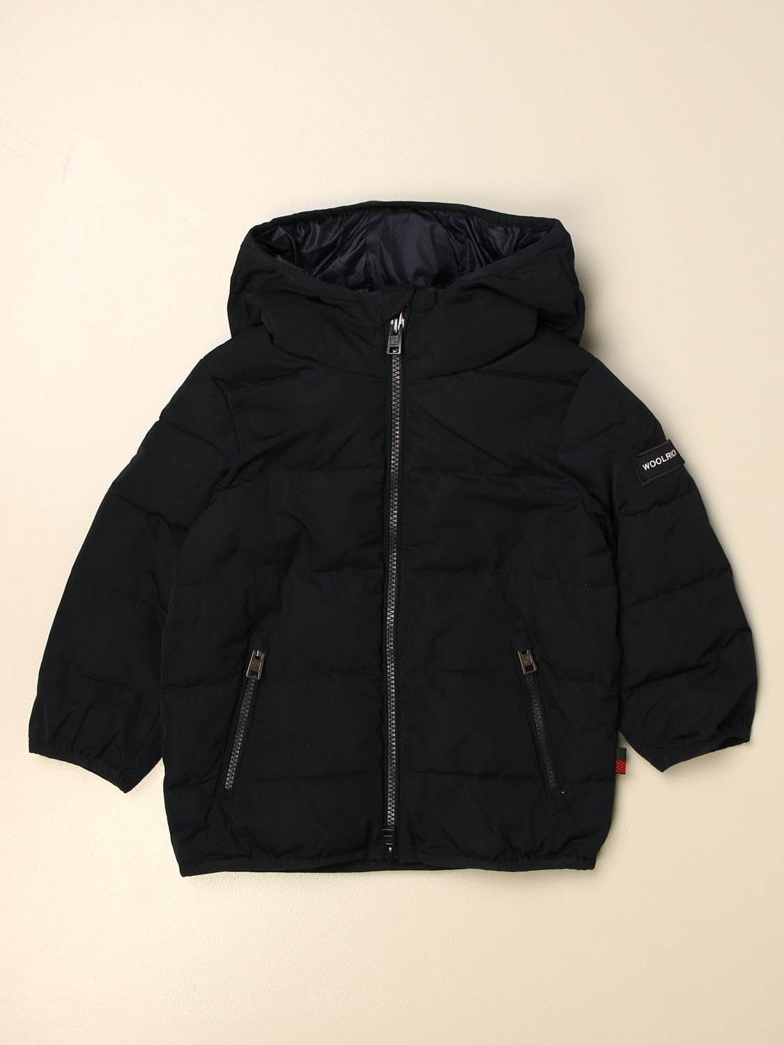 Woolrich Outlet: Coat kids - Blue | Woolrich jacket WKOU0144MR UT0573 ...
