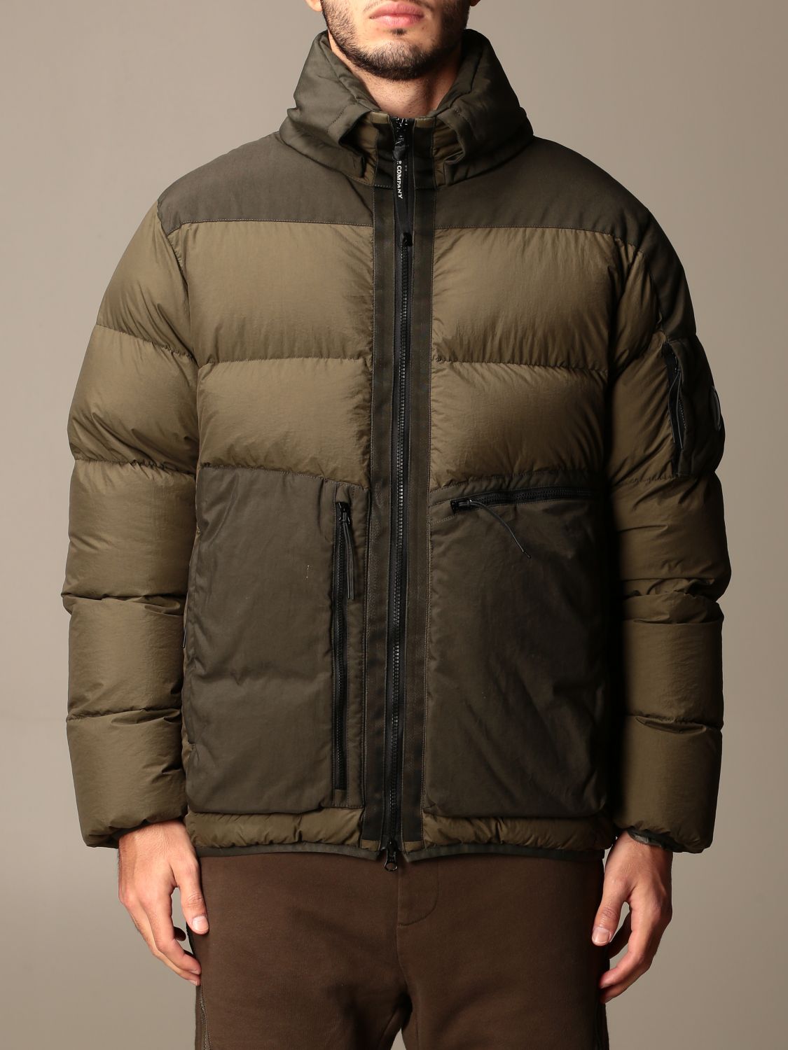C.P. COMPANY: Down jacket C.p. Padded and quilted Company - Green ...