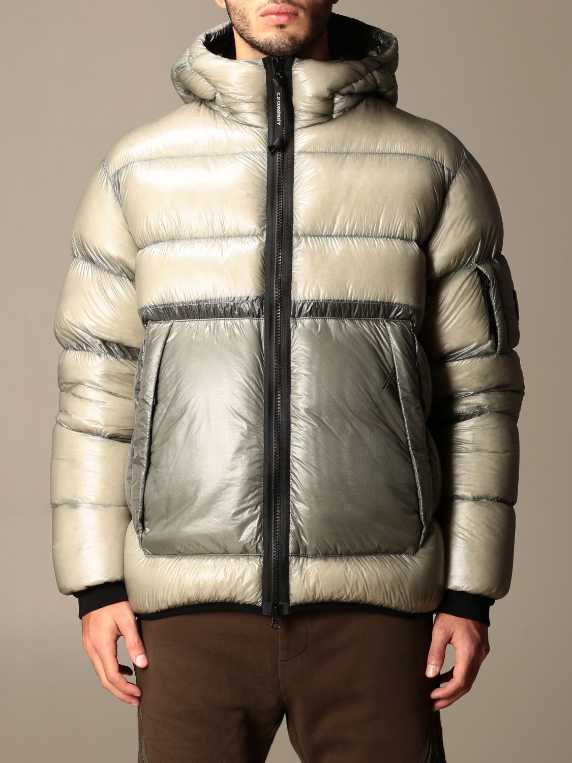 C.P. COMPANY: Down jacket in padded and quilted nylon | Jacket C.p ...