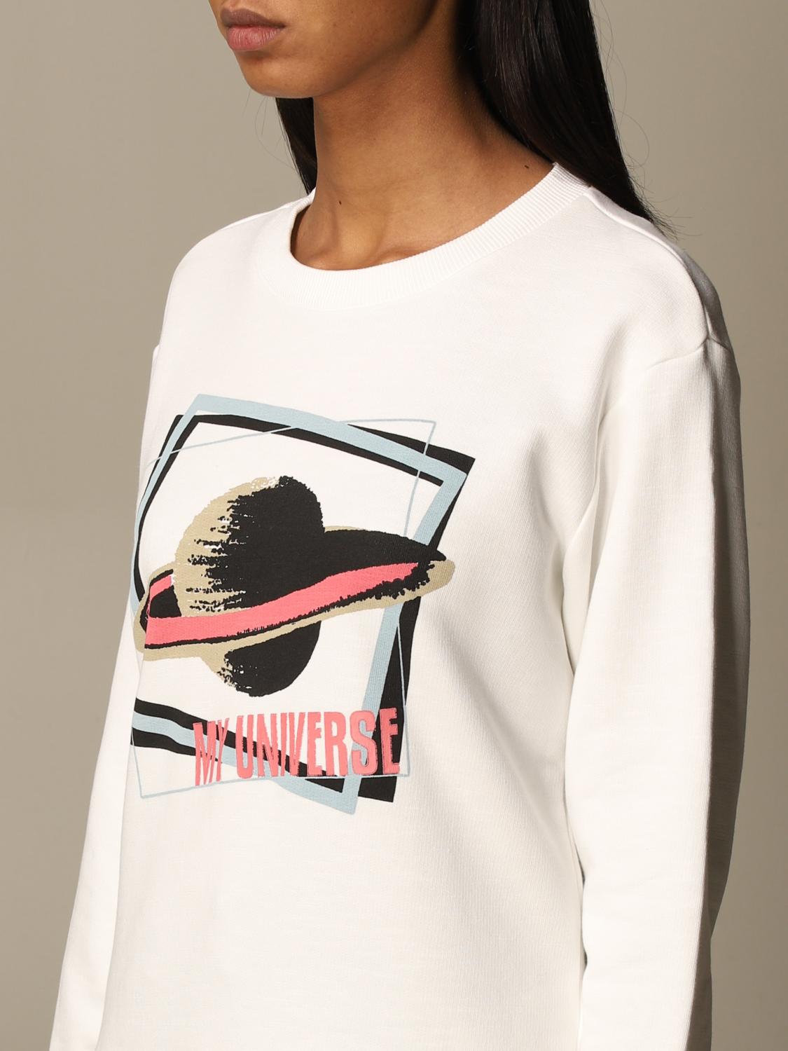 armani white sweatshirt