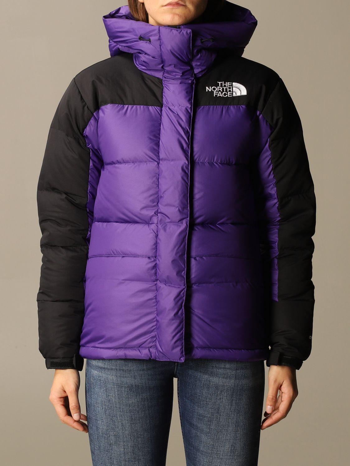 THE NORTH FACE: down jacket in bicolor nylon - Violet | The North Face ...