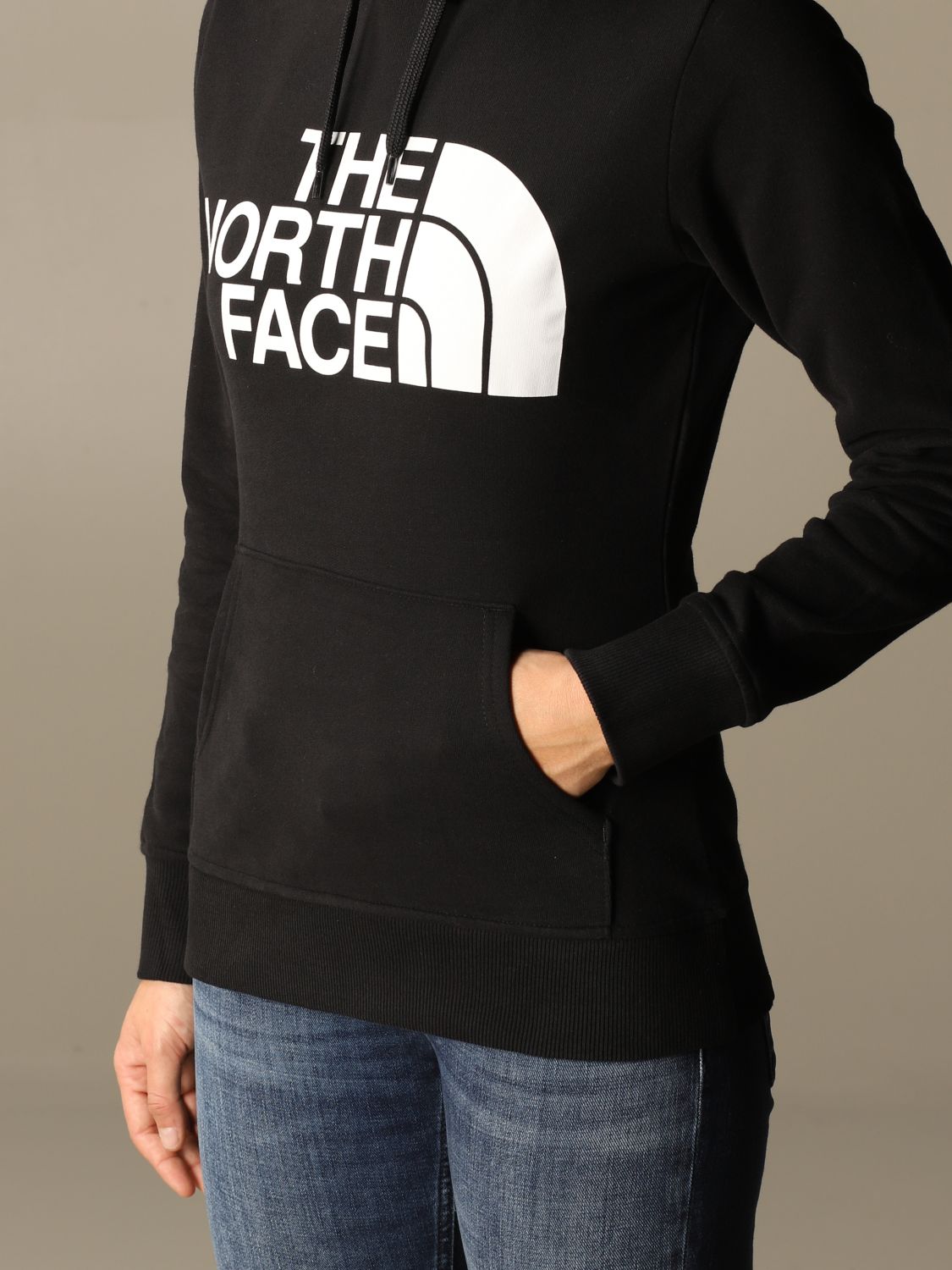 Seem to bound compile THE NORTH FACE: hooded sweatshirt with logo - Black | The North Face  sweatshirt NF0A4M7C online on GIGLIO.COM