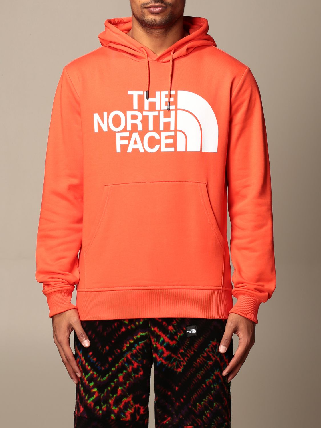 north face orange sweatshirt