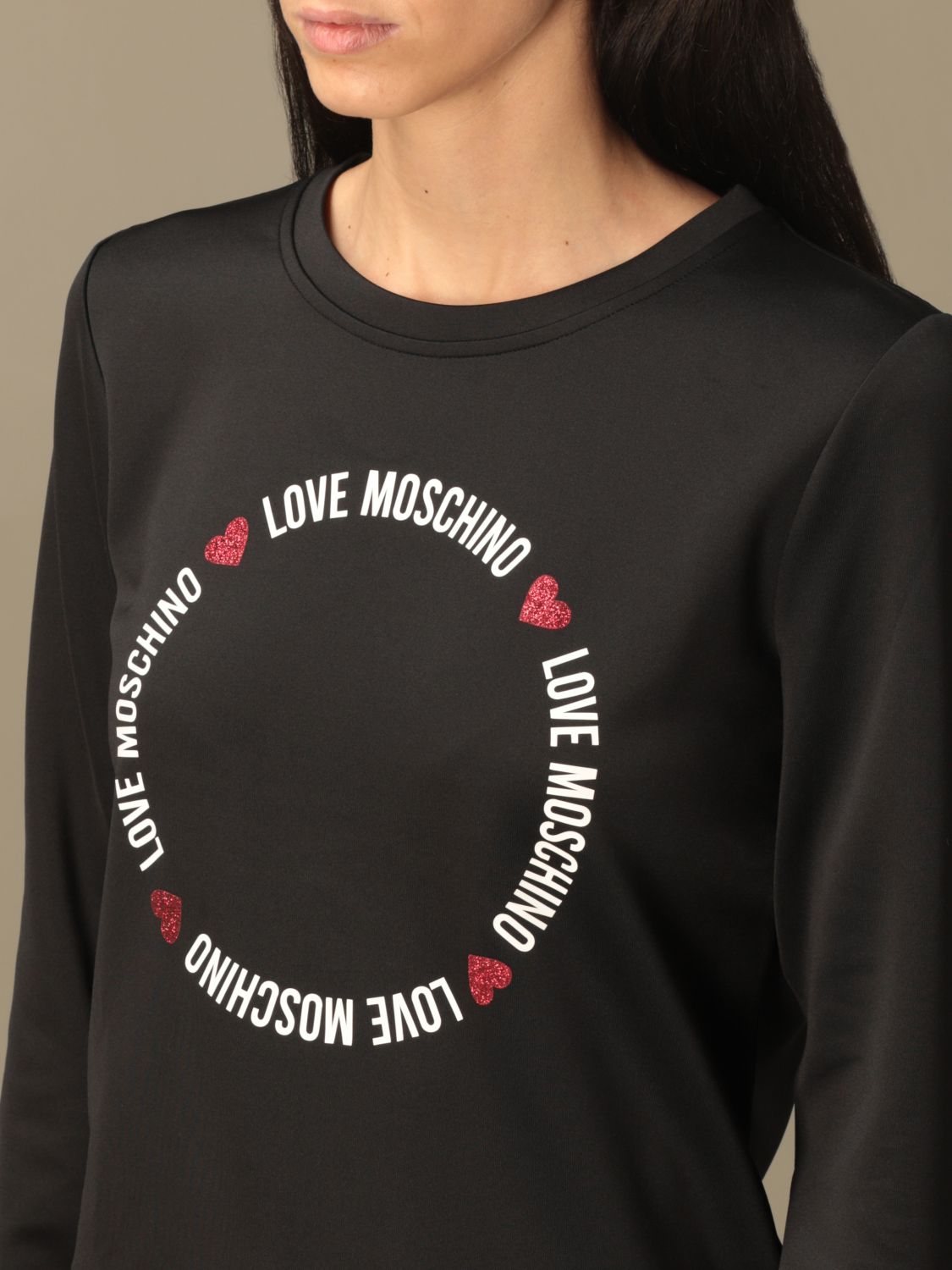 love moschino sweatshirt black