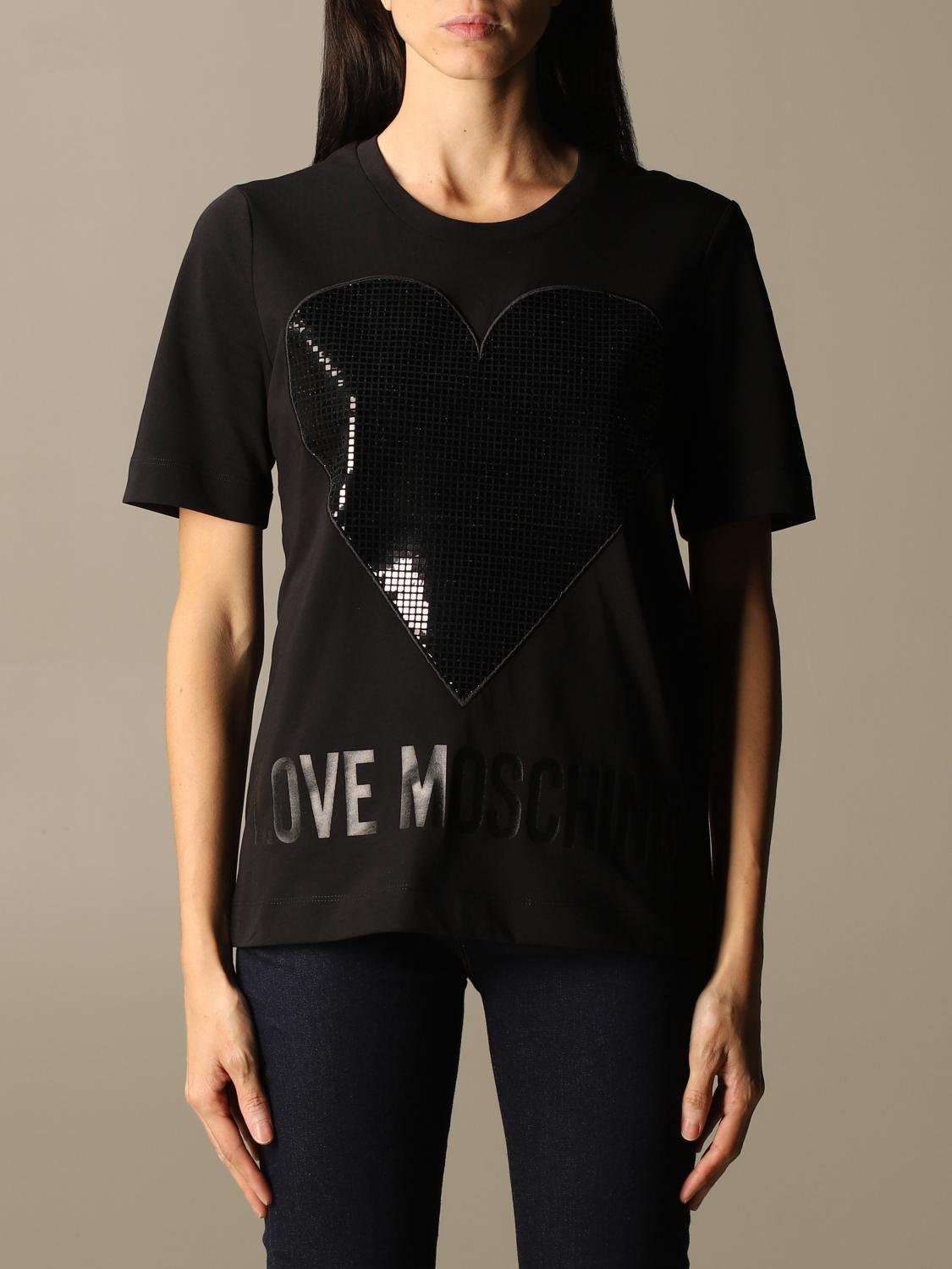 love moschino black t shirt