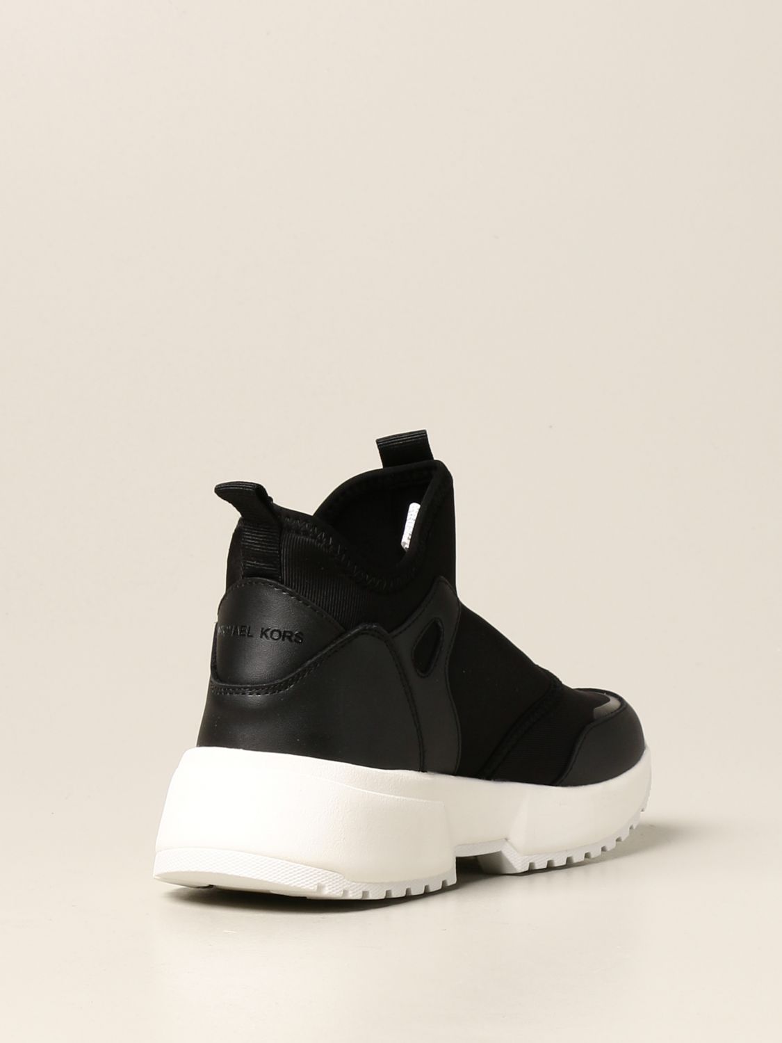 Michael Michael Kors Outlet: Sneakers in pelle e tessuto tecnico - Nero | Scarpe  Michael Michael Kors ZIA COSMOLILL GIGLIO.COM