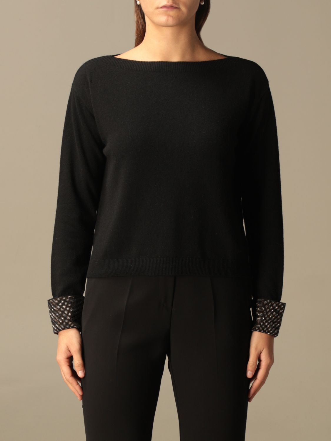 Kaos Outlet: jumper for women - Black | Kaos jumper MI1FP031 online at ...