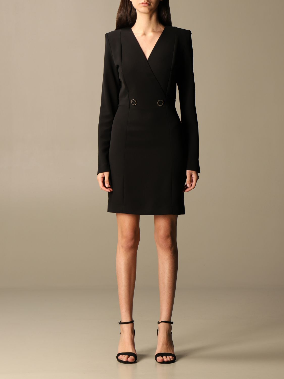 Simona Corsellini Outlet: short dress - Black | Simona Corsellini dress ...