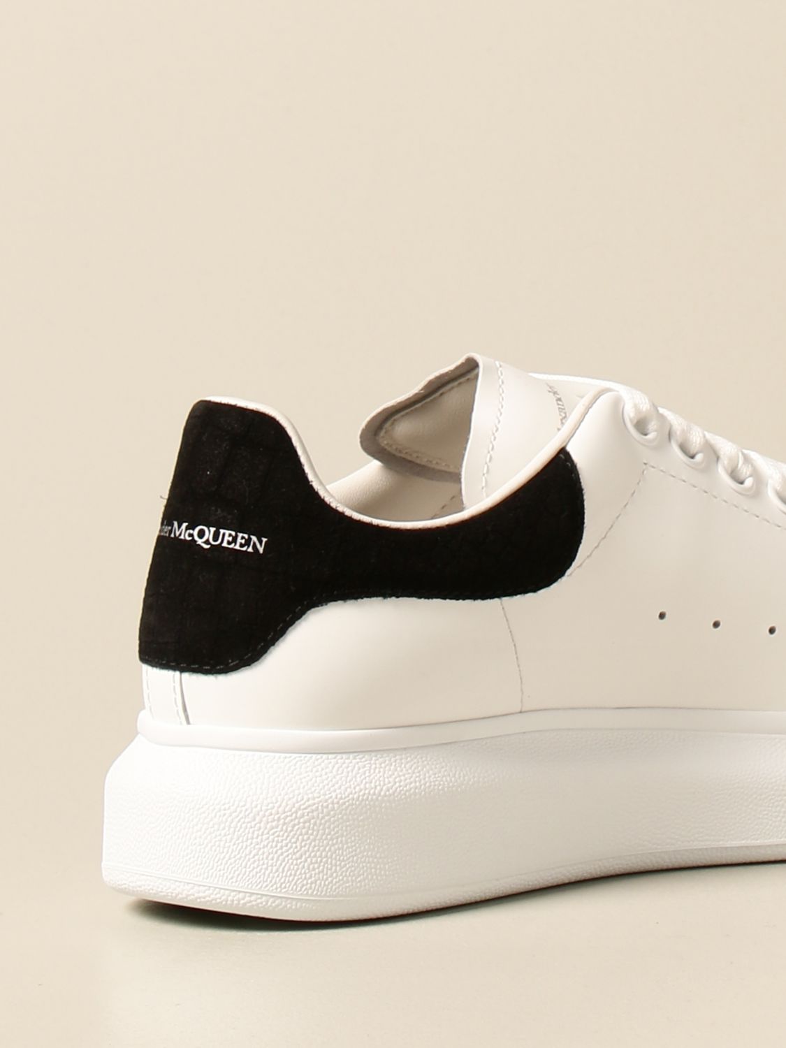 ALEXANDER MCQUEEN: Lerry sneakers in leather with logo | Sneakers