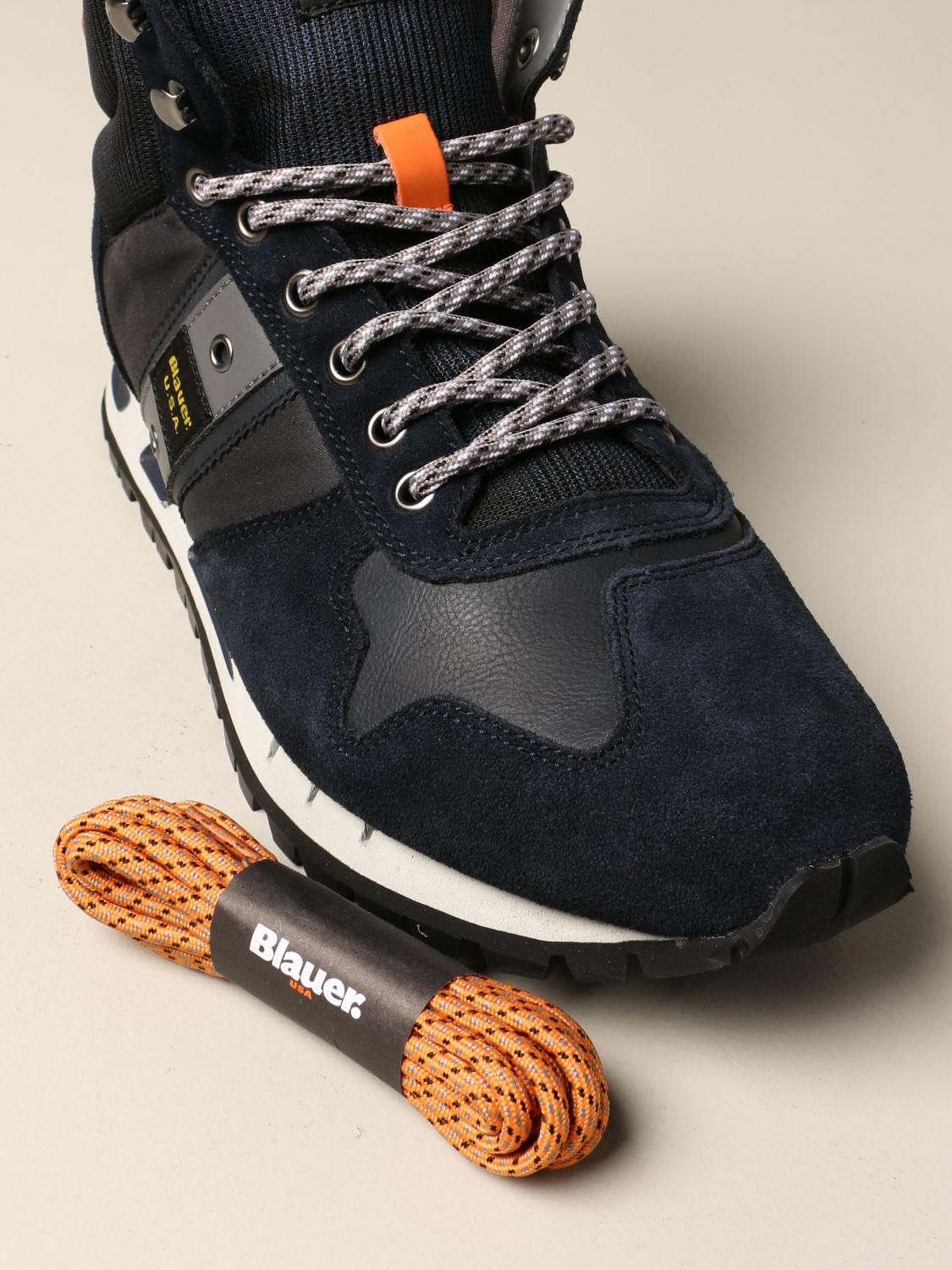 BLAUER: Boots men | Trainers Blauer Men Blue | Trainers Blauer  F0MUSTANG05/CAM GIGLIO.COM