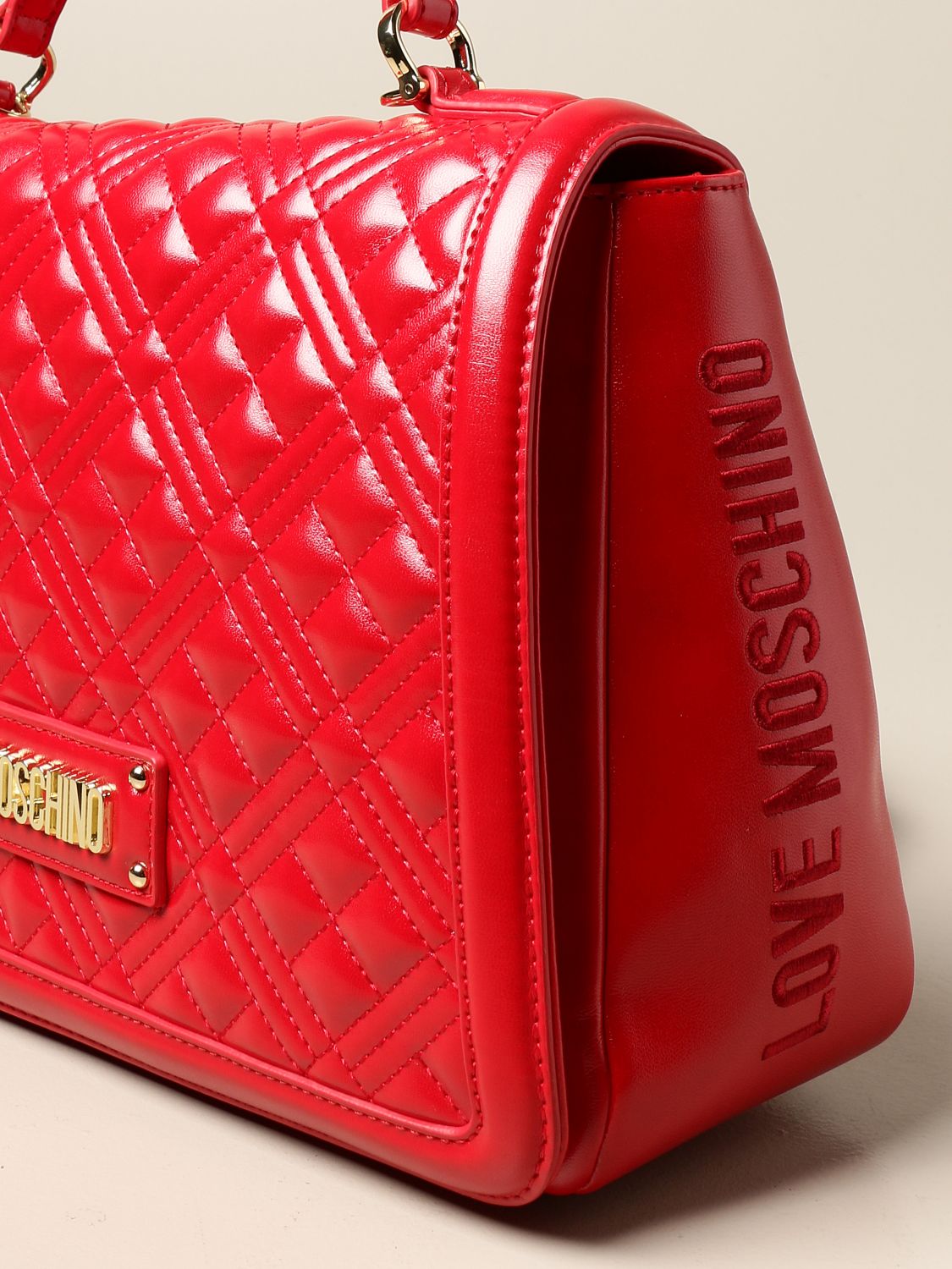 moschino red handbag