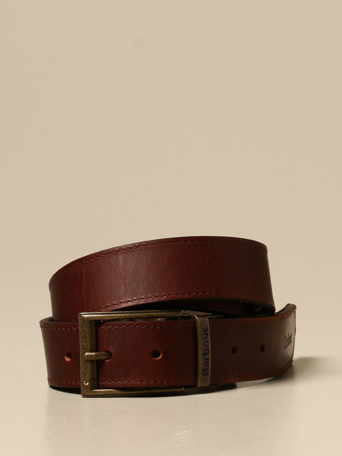barbour reversible leather belt