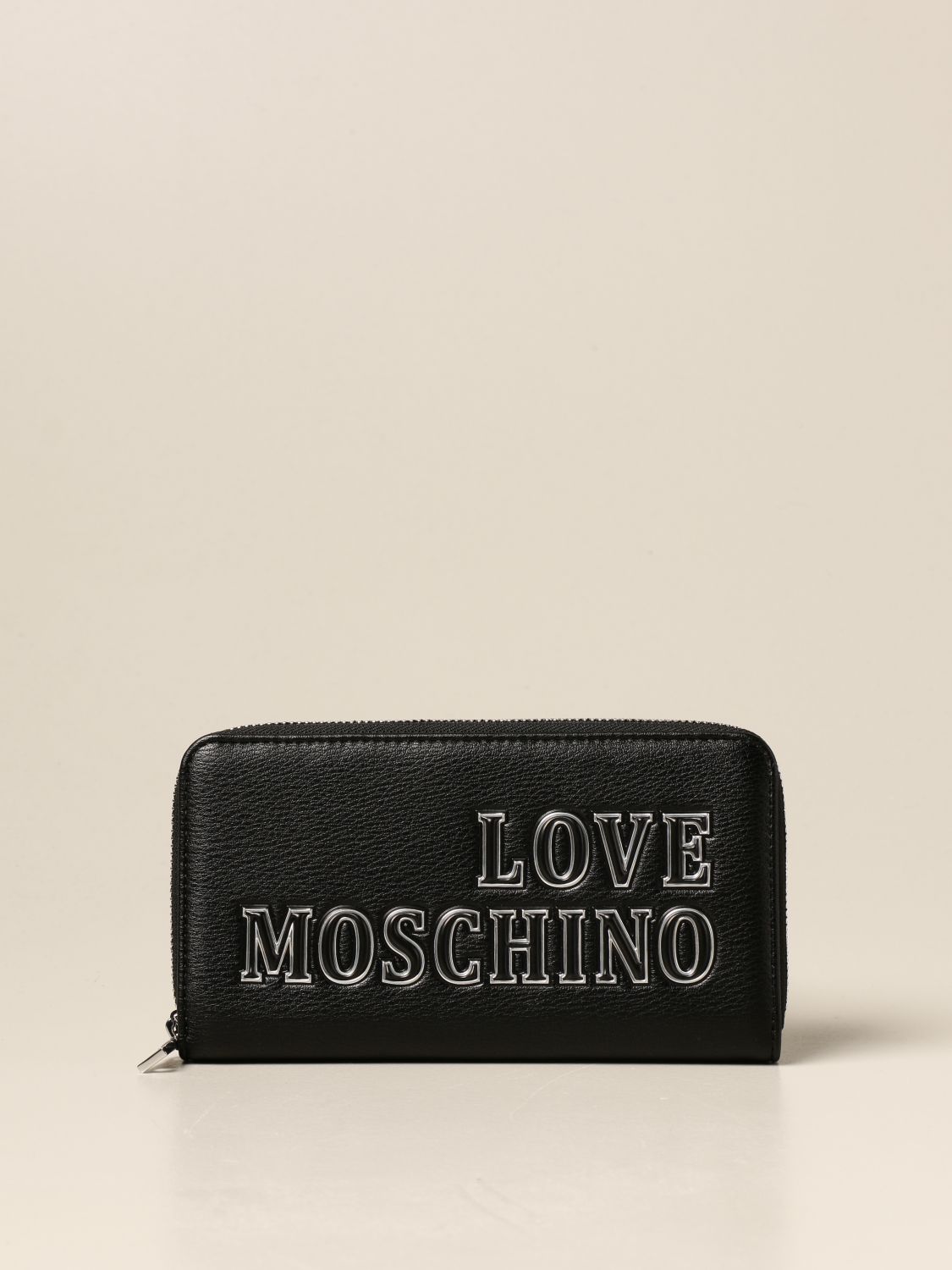 LOVE MOSCHINO: wallet for woman - Black | Love Moschino wallet ...