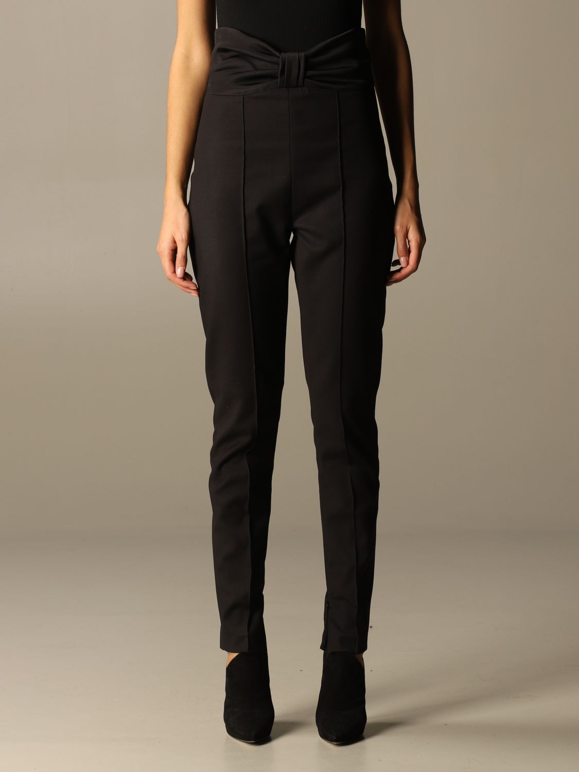 NINE MINUTES: Pantalón mujer | Pantalón Nine Minutes Mujer Negro | Pantalón  Nine Minutes THE BOW SKINNY SMOKING Giglio ES