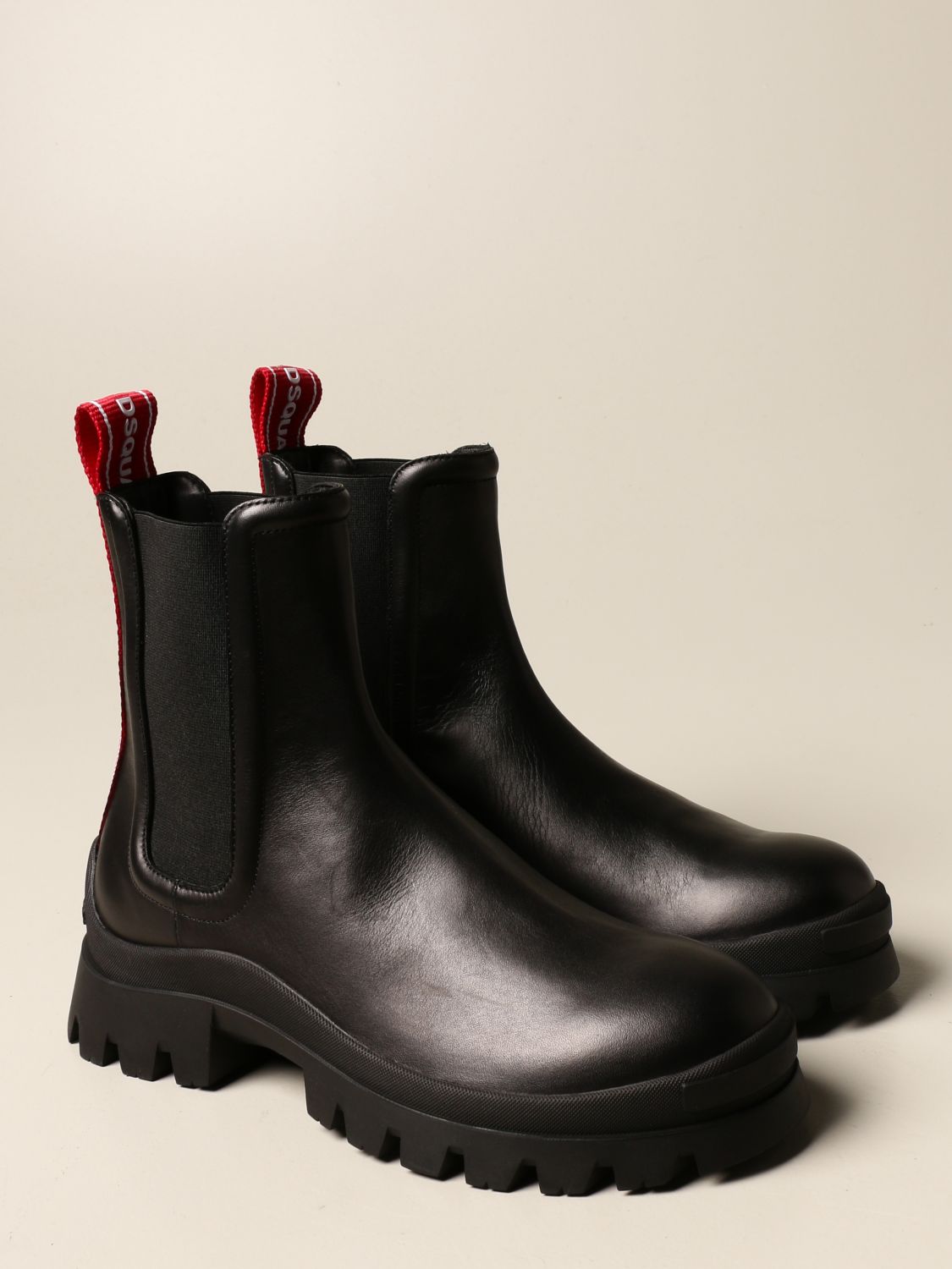 DSQUARED2: ブーツ メンズ - ブラック | ブーツ Dsquared2 ABM0060 0150 GIGLIO.COM
