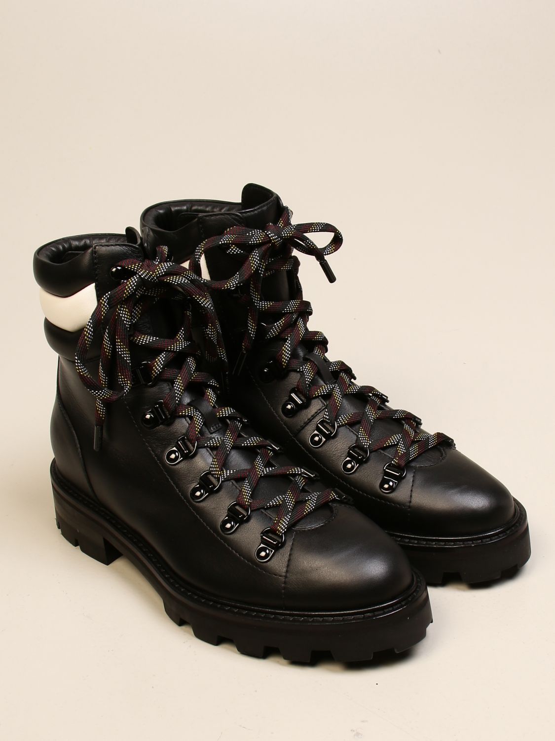 JIMMY CHOO: Eshe boots in leather - Black | Jimmy Choo flat booties ...