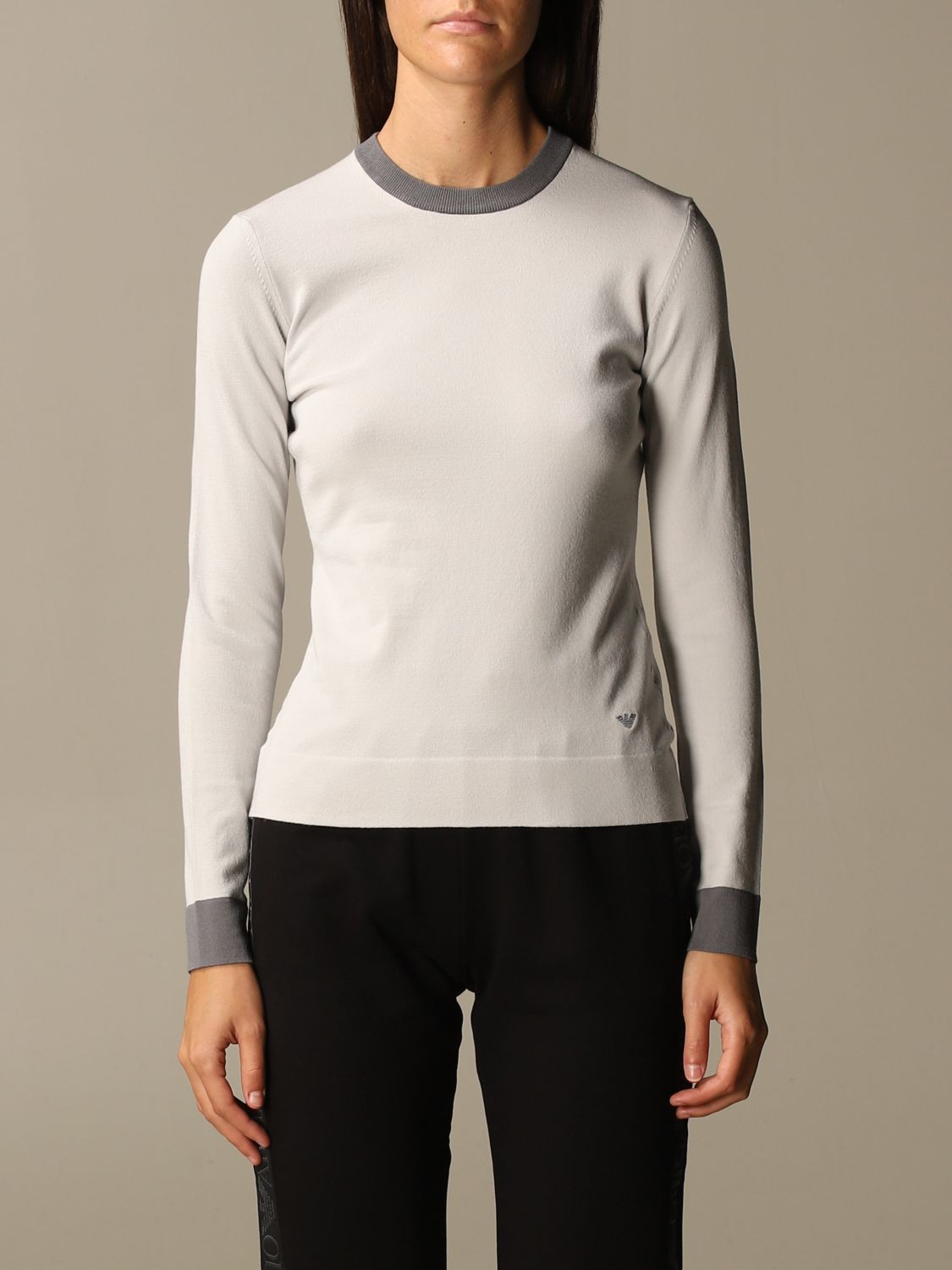 emporio armani white jumper
