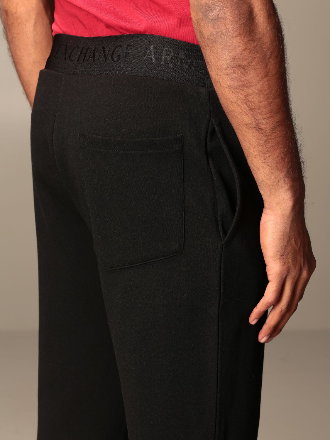 armani exchange black pants