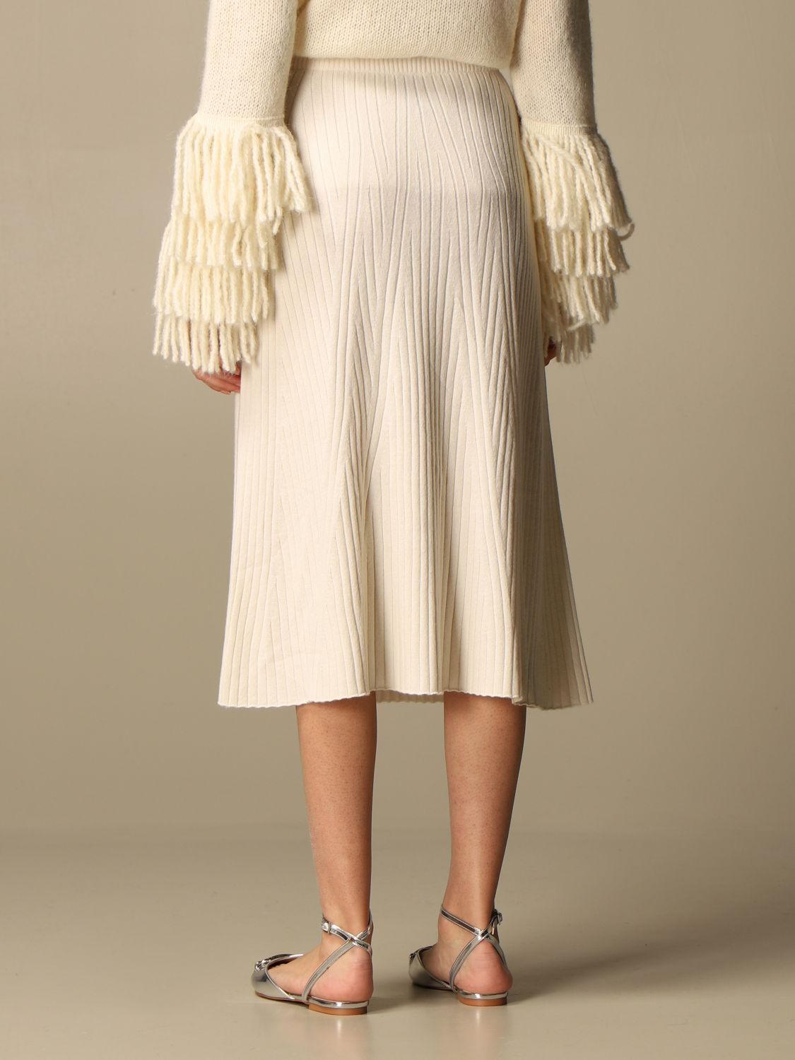 new look white skirt