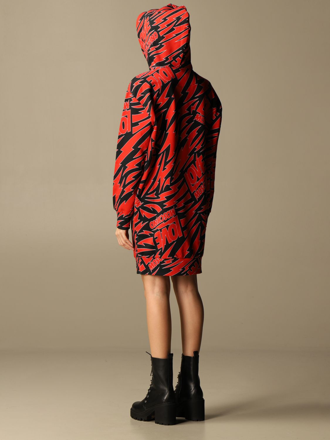 love moschino hoodie dress