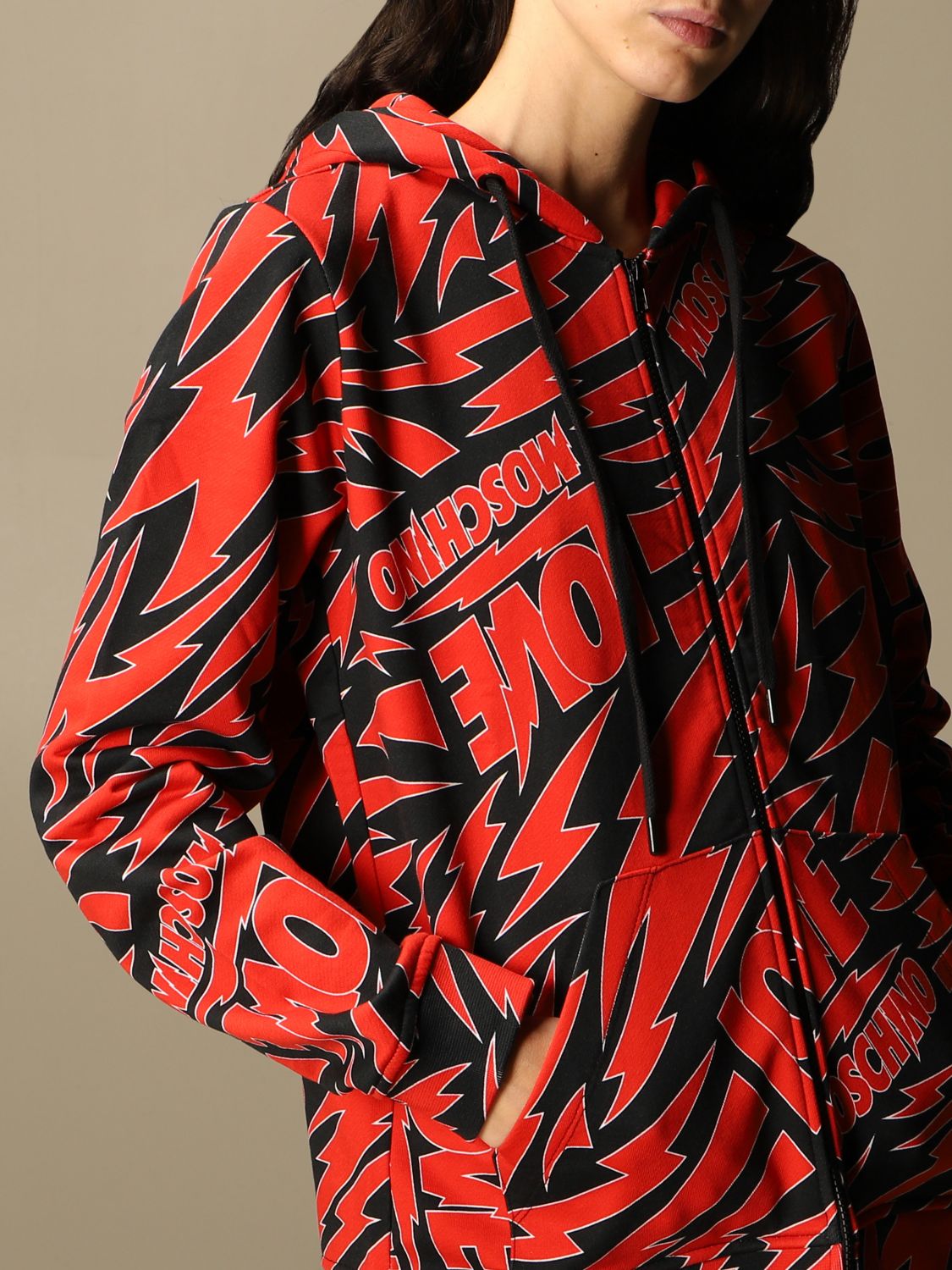 love moschino kapuzenpullover