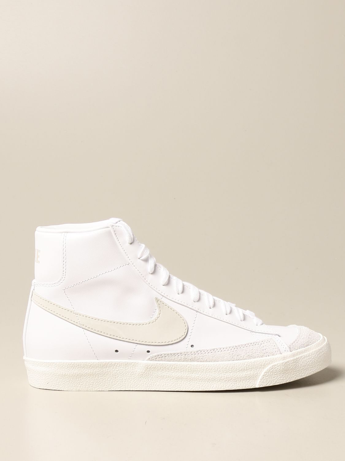 NIKE: Sneakers Blazer Mid '77 in pelle con logo - Bianco 1 | Scarpe Nike  BQ6806 GIGLIO.COM