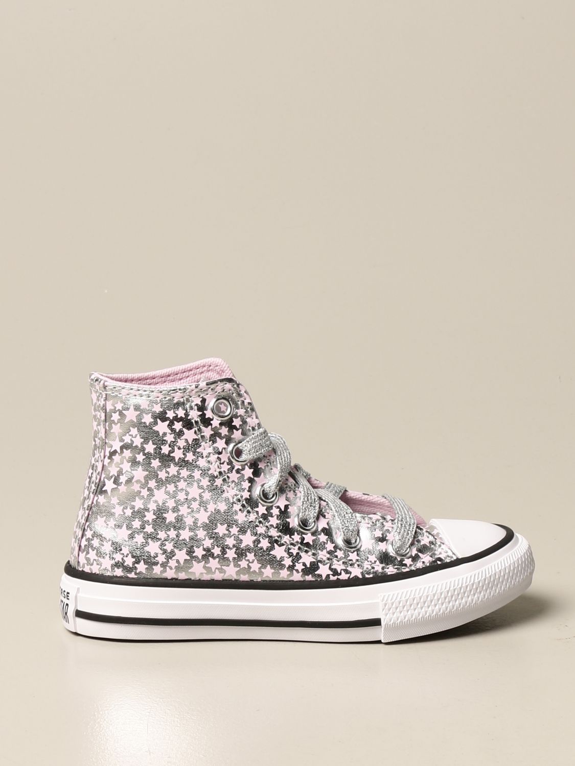 Converse sneakers in laminated canvas with stars فرن فخار