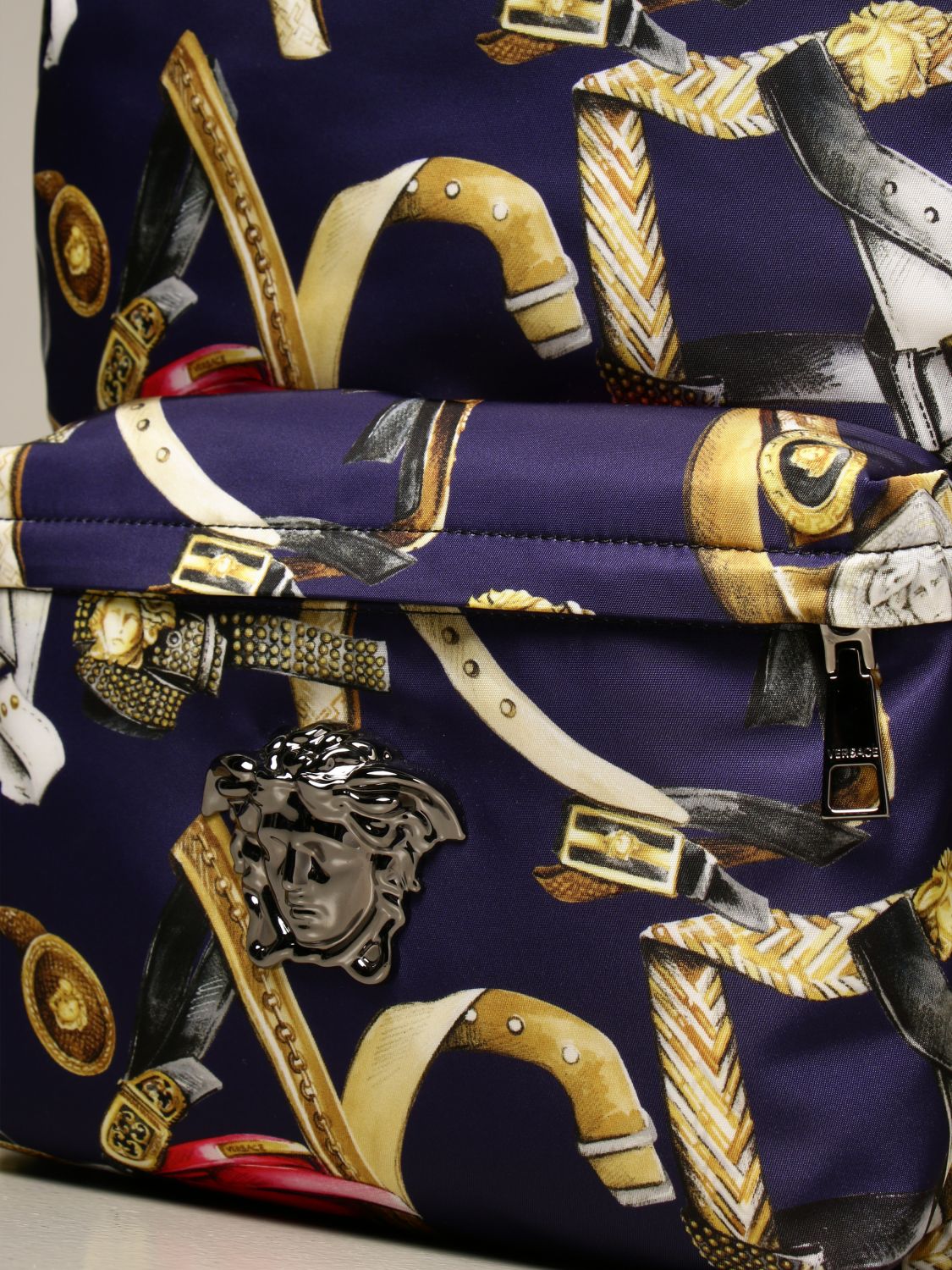 Versace Outlet Backpack men Backpack Versace Men Blue Backpack Versace OFZ5350 DNYSB