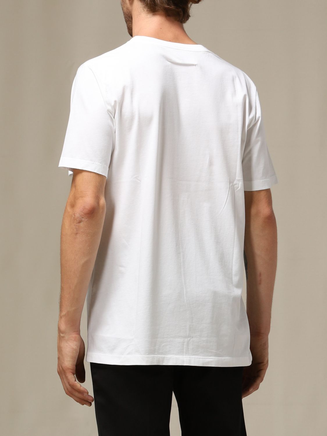 MM6 MAISON MARGIELA: T-shirt With Face Print - White | Mm6 Maison ...