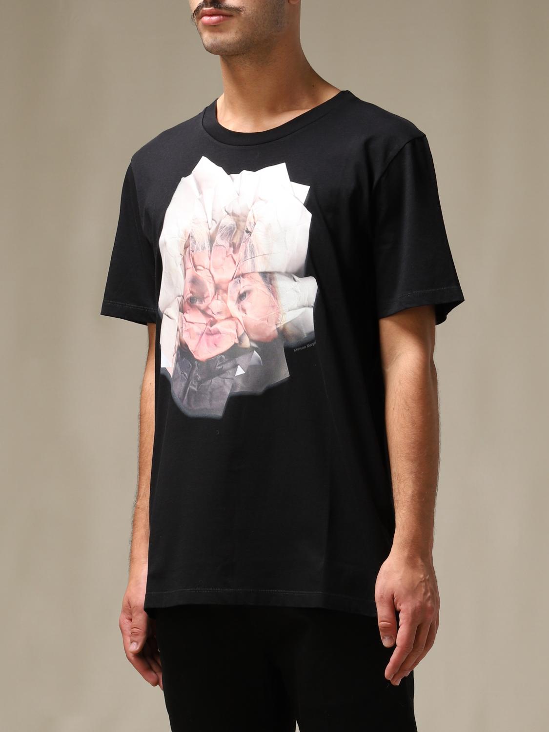 MM6 MAISON MARGIELA: T-shirt For Men - Black | Mm6 Maison Margiela T ...