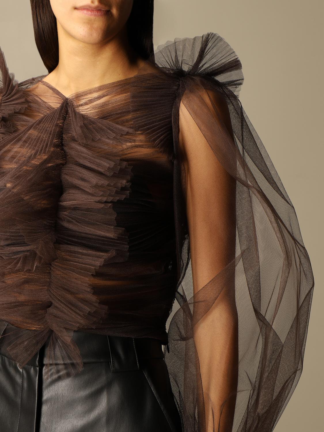 Brognano Outlet: shirt in sheer tulle 