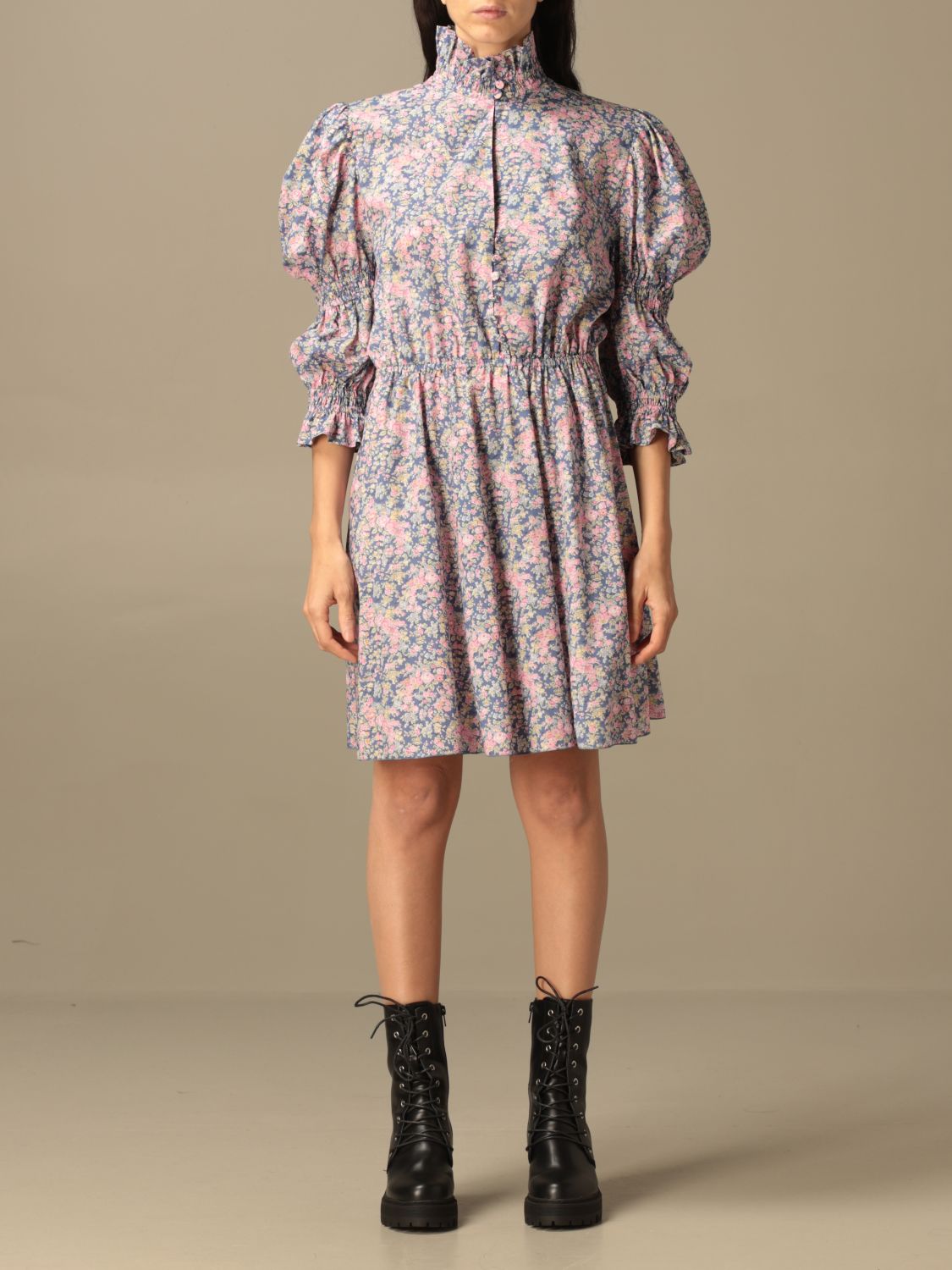 PHILOSOPHY DI LORENZO SERAFINI: short dress with floral pattern | Dress ...
