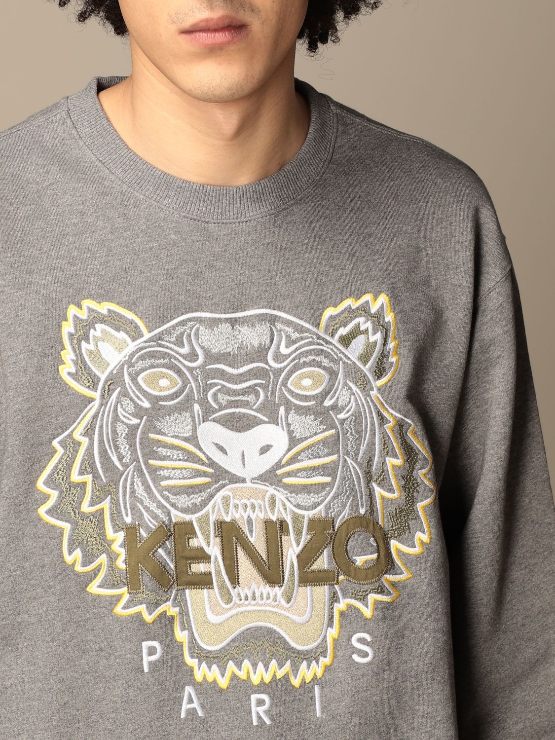 KENZO: sweatshirt for men - Grey 