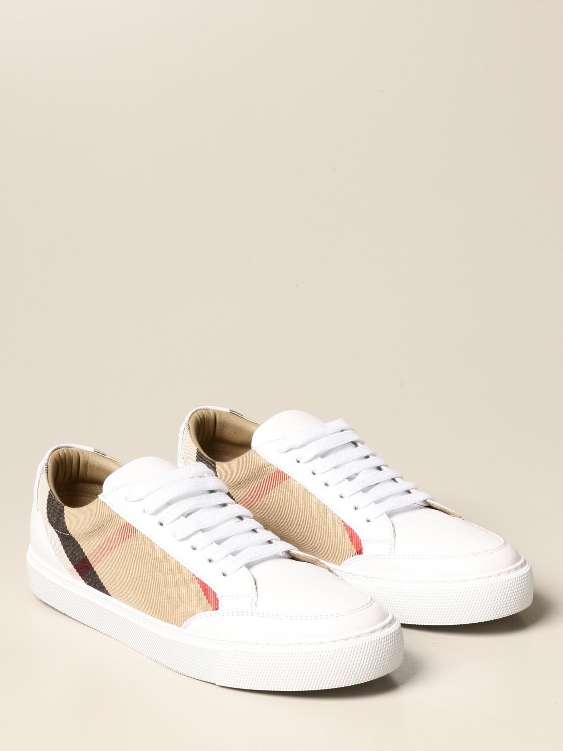 burberry white shoes