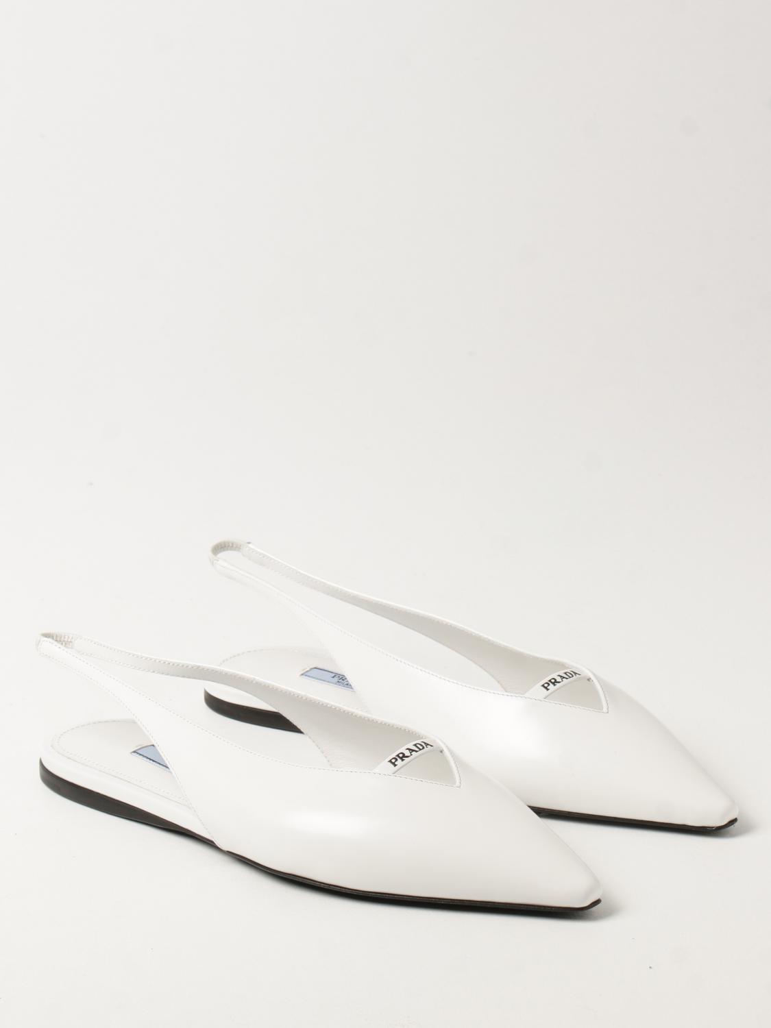 white flat slingback sandals